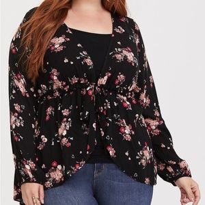 NWOT Torrid Floral blouse